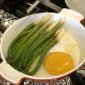 Cucina: asparagi e uovo d'oca