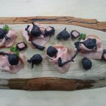 Zeppole nere salate con cuore di Mortadella Bologna IGP